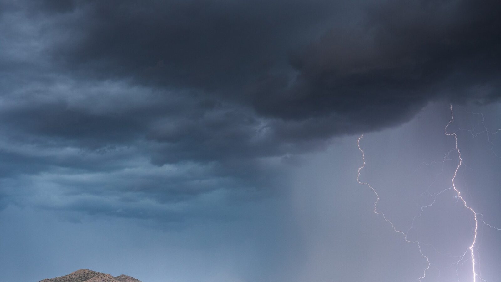 lightning across the Sonoran Desert